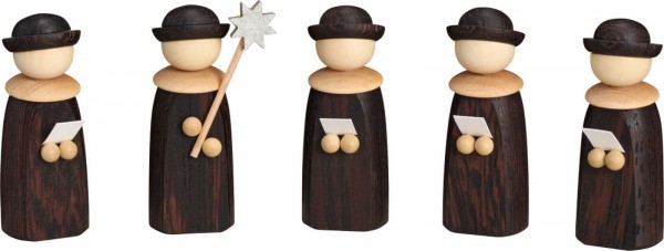 Christmas singer, precious wood, 5 pieces by Seiffener Volkskunst eG