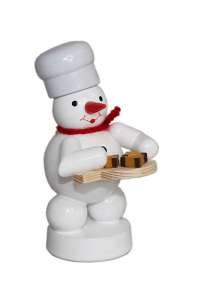 Snowman baker with nut corners, colored, 8 cm by Volker Zenker