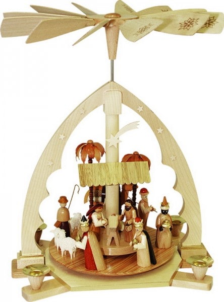 Weihnachtspyramide Christi Geburt, 40 cm, Richard Glässer GmbH Seiffen/ Erzgebirge