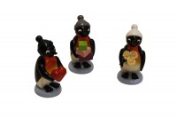 Vorschau: Pinguine von Nestler-Seiffen als Gratulanten, 3 - teilig, farbig _Bild2