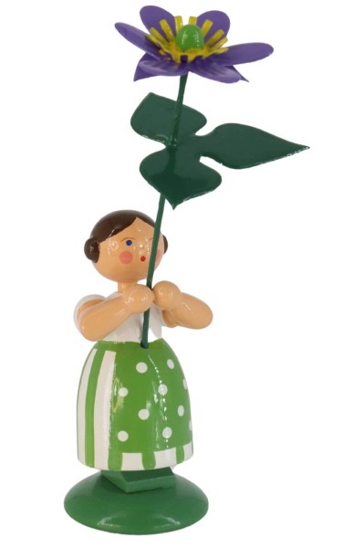 Flower girl with liver flower, 12 cm by HODREWA Legler