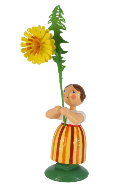 Flower girl with dandelion, 12 cm by HODREWA Legler