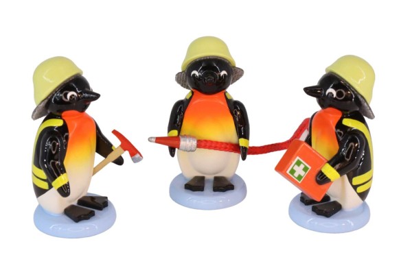 Pinguine - Feuerwehr, 3 - teilig von SEIFFEN.COM