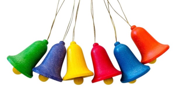 Glocken zum Hängen, farbig 6 Stück von Gunter Flath