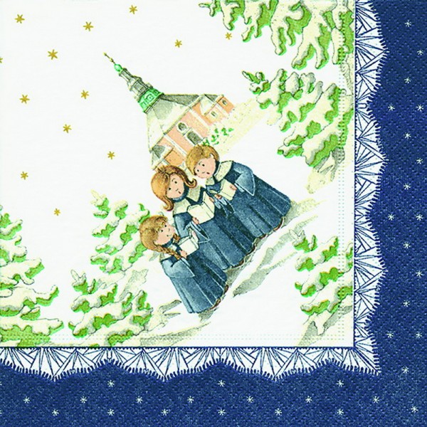 Weihnachtsservietten mit dem Motiv Seiffen, 20 Stück, 3 - lagig, 33 x 33 cm