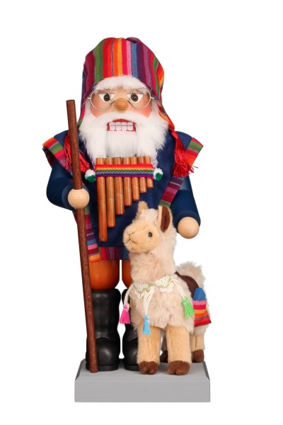 Nussknacker Lama Santa, 44 cm von Christian Ulbricht