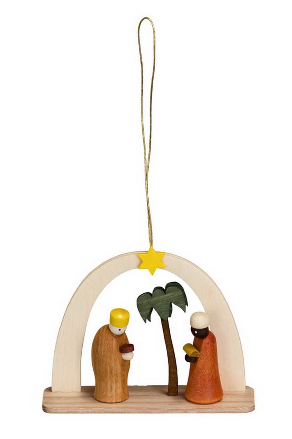 Christbaumschmuck & Baumbehang Heilige Könige, 6 cm von Theo Lorenz aus Seiffen