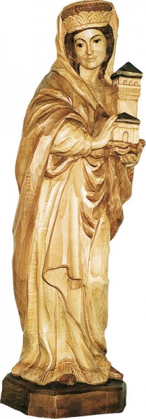 Heilige Barbara, geschnitzt in verschiedenen Größen von Schnitzkunst aus dem Erzgebirge_Bild1