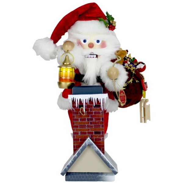 Nussknacker Chimney Santa, 43 cm von Steinbach