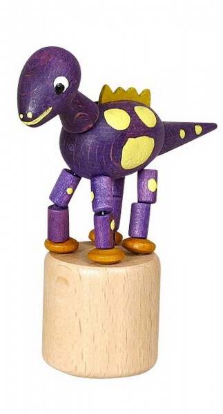 Wackelfigur lila Dinosaurier von Jan Stephani