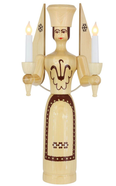 Christmas angel, 50 cm, natural, electrically illuminated by SEIFFEN.COM_1