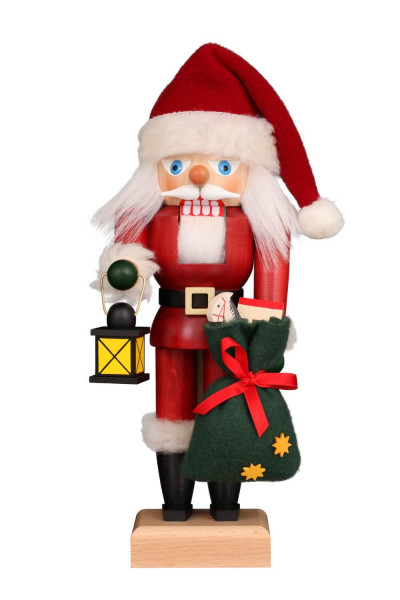 Nussknacker Weihnachtsmann mit Laterne, farbig, 27 cm von Christian Ulbricht_1