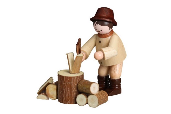 Miniatur Holzhacker, natur von Romy Thiel