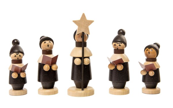 Weihnachtsfiguren Kurrende, 5 – teilig, 5 cm von Spielwarenmacher Günther