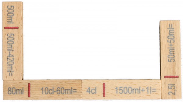 Wooden Artithmetical Domino Volume, 40 pieces, 16 x 20 x 3 cm, Spielalter ab 3 Jahre, Erzgebirgische Holzspielwaren Ebert GmbH Olbernhau/ Erzgebirge