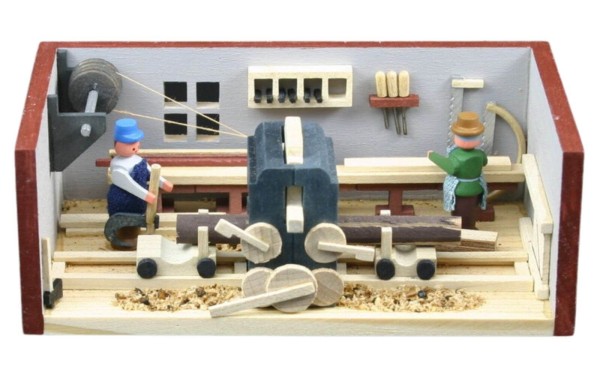 Miniature room sawmill by Gunter Flath