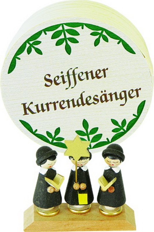 Weihnachtsfiguren Spanschachtel Kurrende, 7,5 cm, Richard Glässer GmbH Seiffen/ Erzgebirge