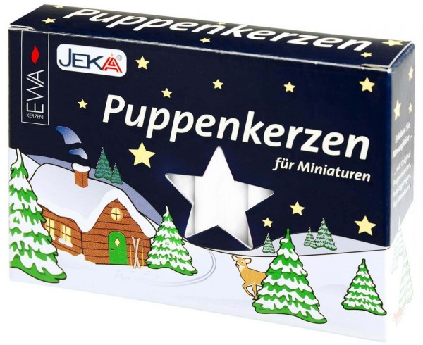 EWA Puppenkerzen 20 Stück, weiß