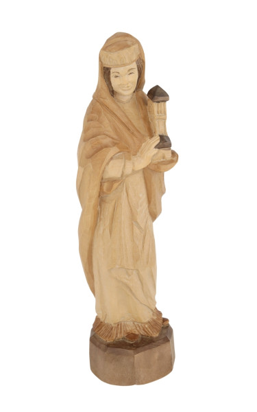 Heilige Barbara, geschnitzt, 25 cm von Schnitzkunst aus dem Erzgebirge1