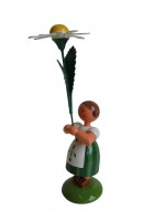 Vorschau: Blumenkinder - Sommerblumenkind Mädchen mit Margerite, 12 cm von WEHA-Kunst Dippoldiswalde/ Erzgebirge