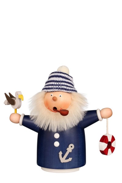 Smoker Borzel Sailor, 7.9 inch (20 cm) by Christian Ulbricht, Made in Germany – maritime charm with handcrafted elegance