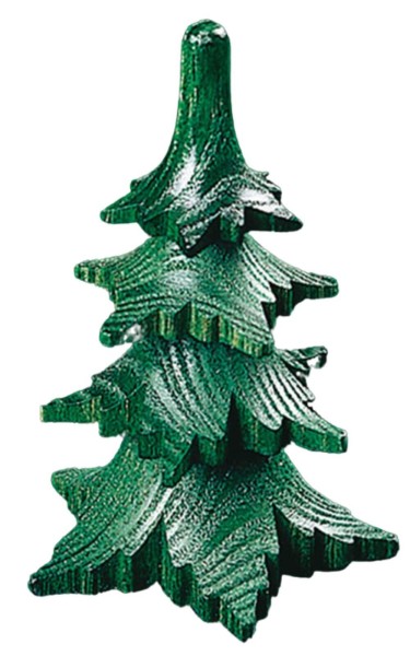 Baum mit 4 Kränzen, grün, 7 cm von Richard Glässer GmbH