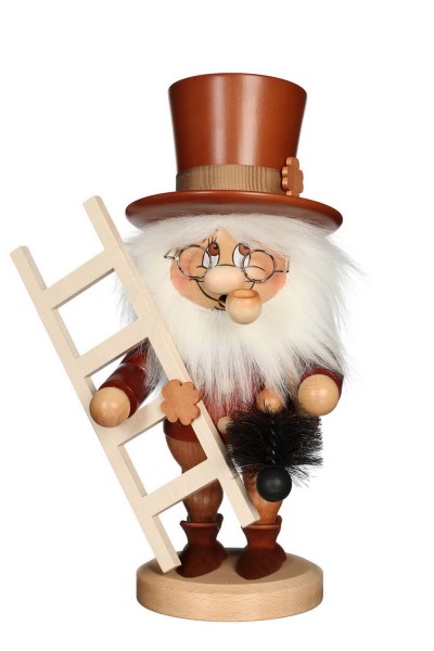 German Insence Smoker gnome chimney sweep, 31 cm, Christian Ulbricht GmbH & Co KG Seiffen/ Erzgebirge