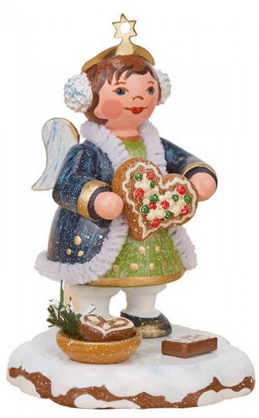 Miniature winter child sky child gingerbread heart from Hubrig Volkskunst
