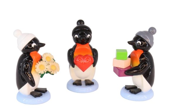 Pinguine - Gratulanten, 3 - teilig, farbig von SEIFFEN.COM