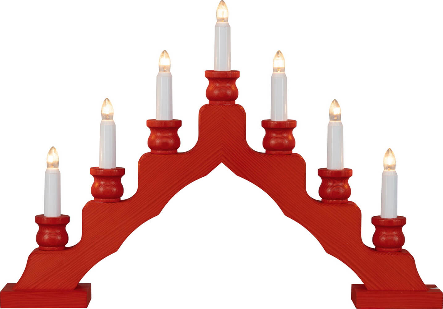 Weigla LED Schwibbogen Trendiger Schwede, rot, 48 cm 