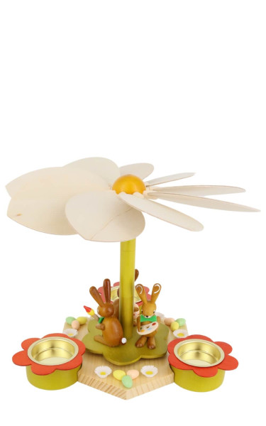 Teelichtpyramide mit Osterhasen, 19 cm von Ralf Zenker