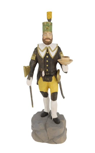 Schneeberger Obersteiger, 40 cm, farbig von Schnitzkunst aus dem Erzgebirge_2