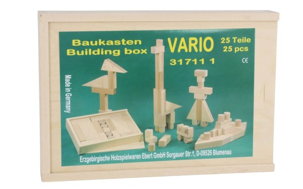 Baukasten Vario mit 25 Bausteinen von Ebert GmbH_1