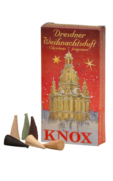 Incense cones, Dresden Christmas scent, 24 pieces by KNOX