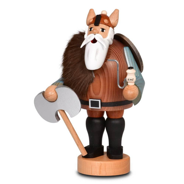 Smoking Figure Viking, 7.1 inch (18 cm) by KWO, Made in Germany