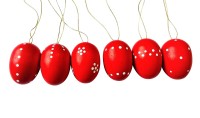 Vorschau: Ostereier, rot, handbemalt, 6 Stück von Nestler-Seiffen_Bild1