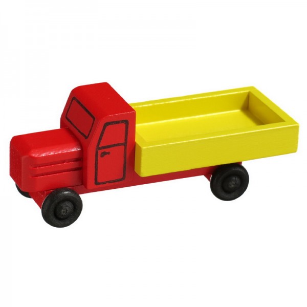 Wooden Car truck, 7,5 cm, Spielalter ab 3 Jahre, Robbi Weber Seiffen/ Erzgebirge