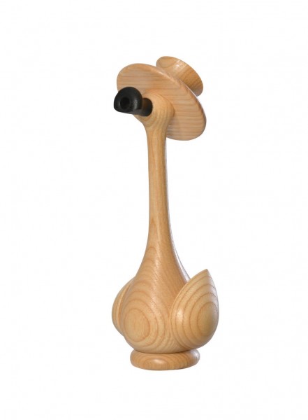 KWO Räuchermännchen Ente Gustav aus Eschenholz, natur, 17 cm