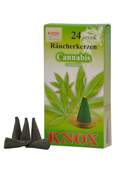 Räucherkerzen - Cannabis, 24 Stück von KNOX