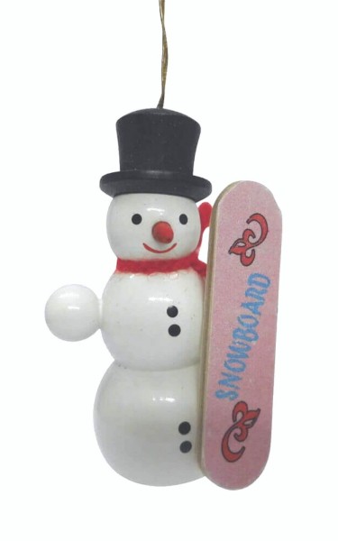 Schneemann mit Snowboard von SEIFFEN.COM