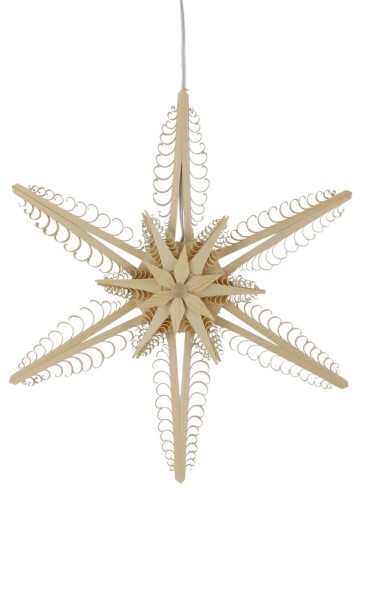 Wooden star, diameter 32 cm, electrically illuminated by Martina Rudolph_1