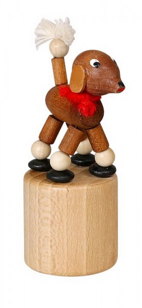 Wiggle figure brown poodle by Jan Stephani