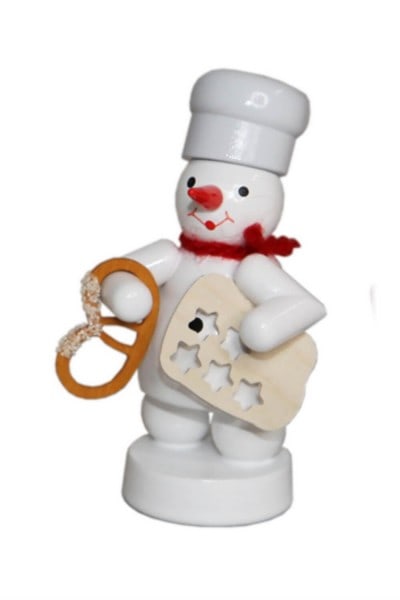 Snowman baker with pretzel and star shape, 8 cm by Volker Zenker