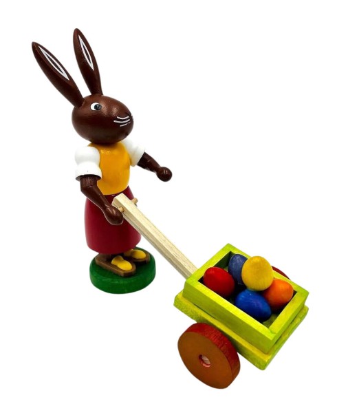 Easter bunny with egg cart, 9 cm by Thomas Preißler_1