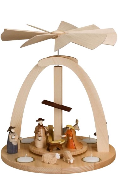 Christmas pyramid Holy Family, 66 cm by Theo Lorenz