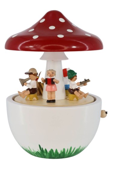 Music box mushroom, 17 cm by Richard Glässer GmbH