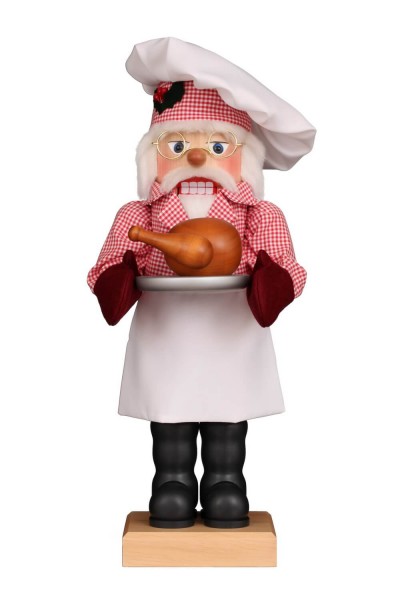 Nussknacker Weihnachtsmann Küchenchef, 46 cm von Christian Ulbricht