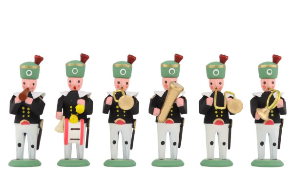 Miniature miners and musicians, 6-piece set from SEIFFEN.COM