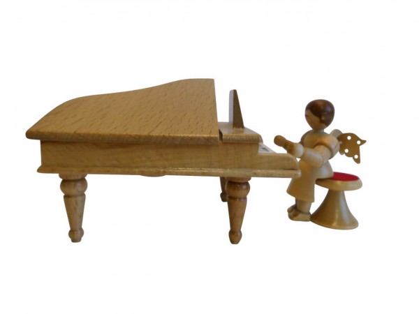 Christmas angel on the grand piano, nature, short skirt by SEIFFEN.COM
