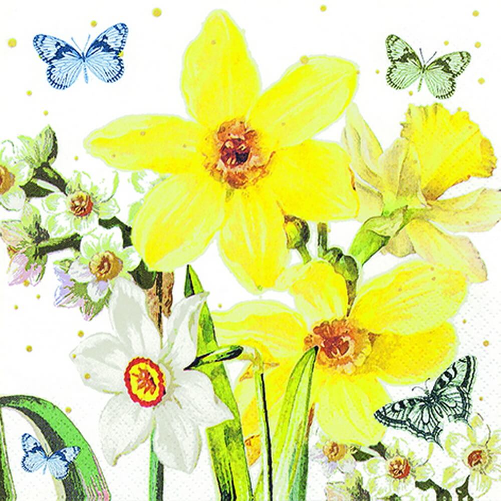Osterservietten Watercolor Narcissus von Home Fashion®